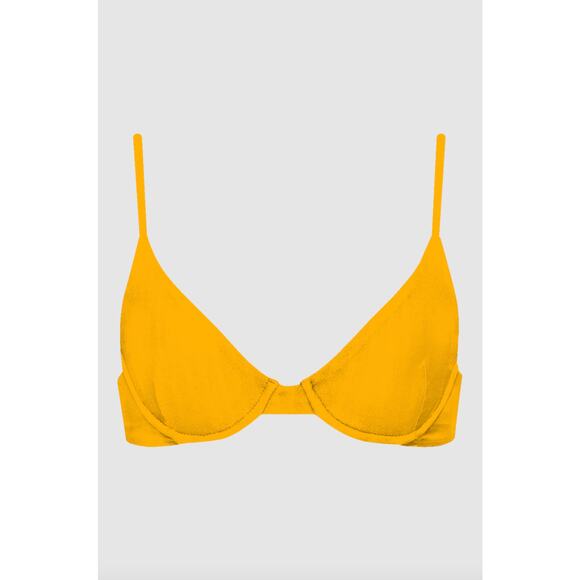 Acacia Swim MANHATTAN Bikini Top - Mango - Underwire - XL - NWT - Picture 1 of 6